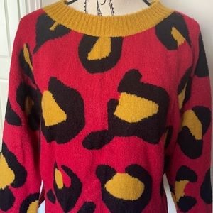 New without tags leopard print sweater